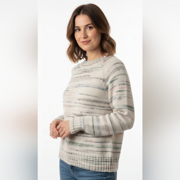 Old Navy Striped Cream Sweater - Picture 1 of 9